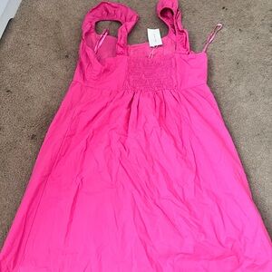 Hot pink dress with built in shorts